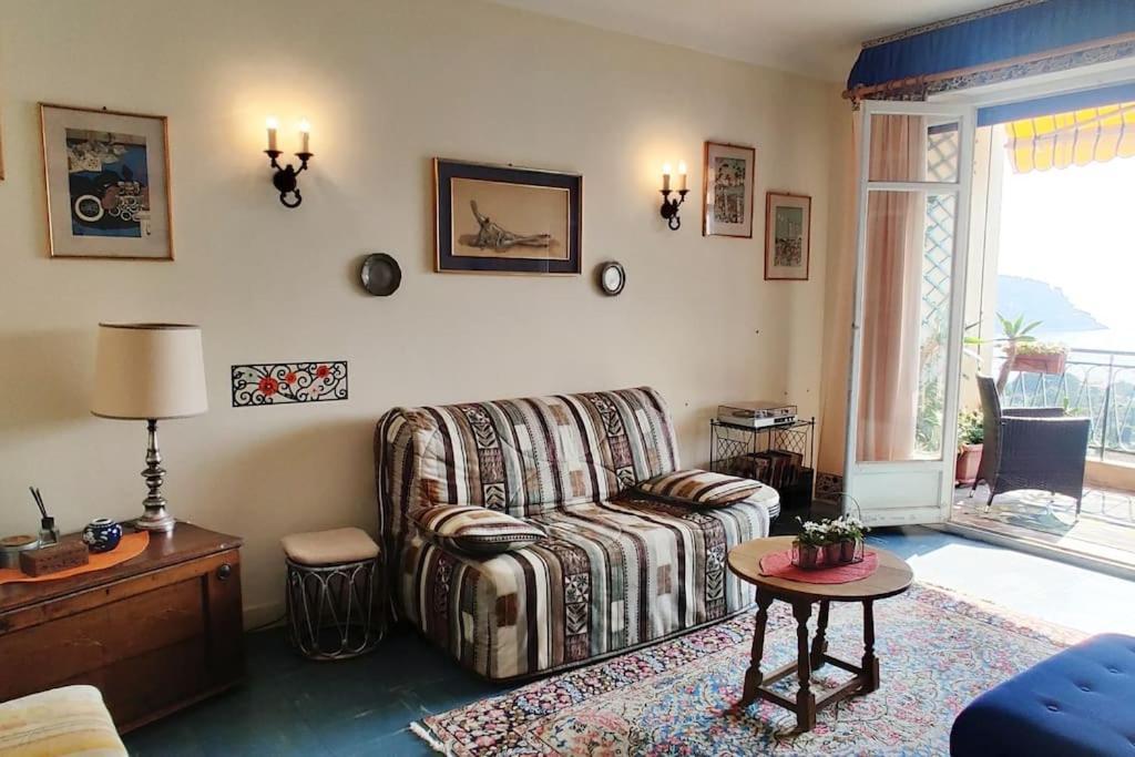 Vintage Flat On Villefranche Bay - Free Car Park Екстер'єр фото