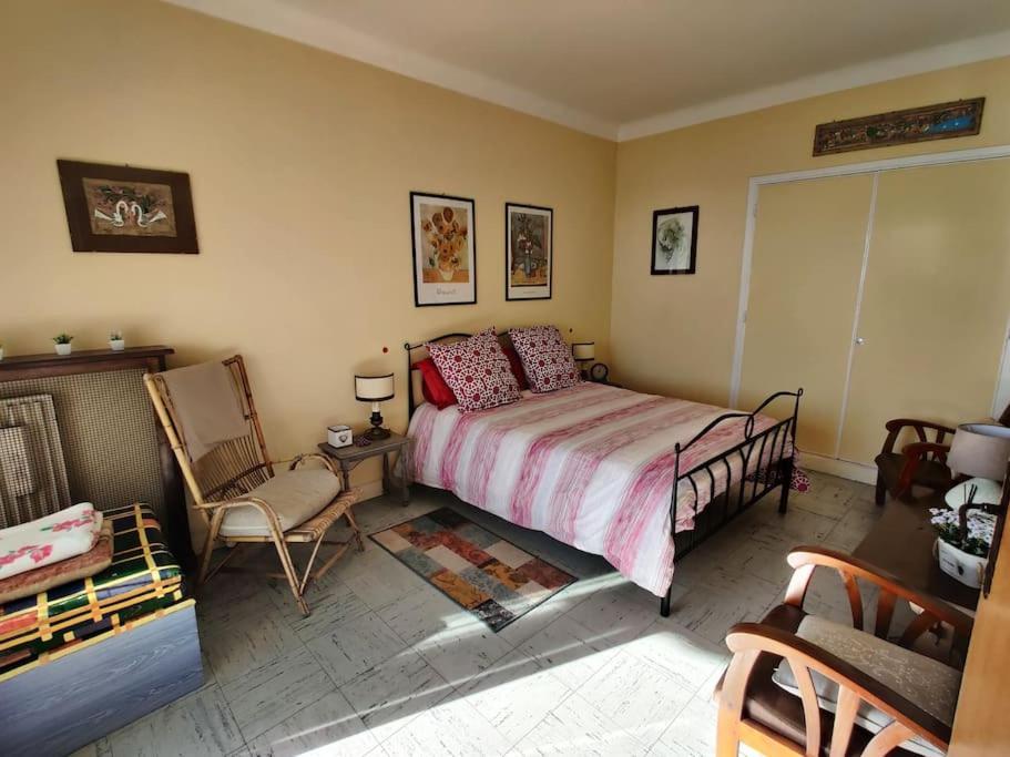 Vintage Flat On Villefranche Bay - Free Car Park Екстер'єр фото