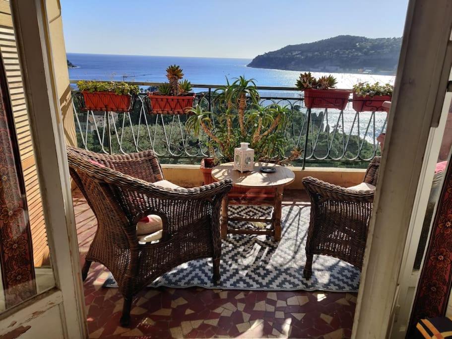 Vintage Flat On Villefranche Bay - Free Car Park Екстер'єр фото