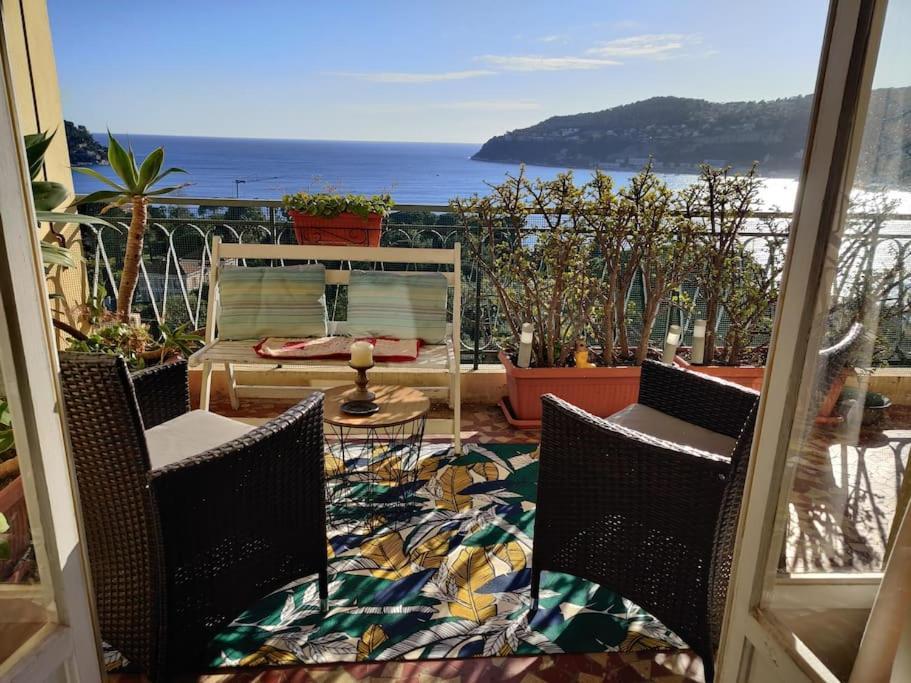 Vintage Flat On Villefranche Bay - Free Car Park Екстер'єр фото