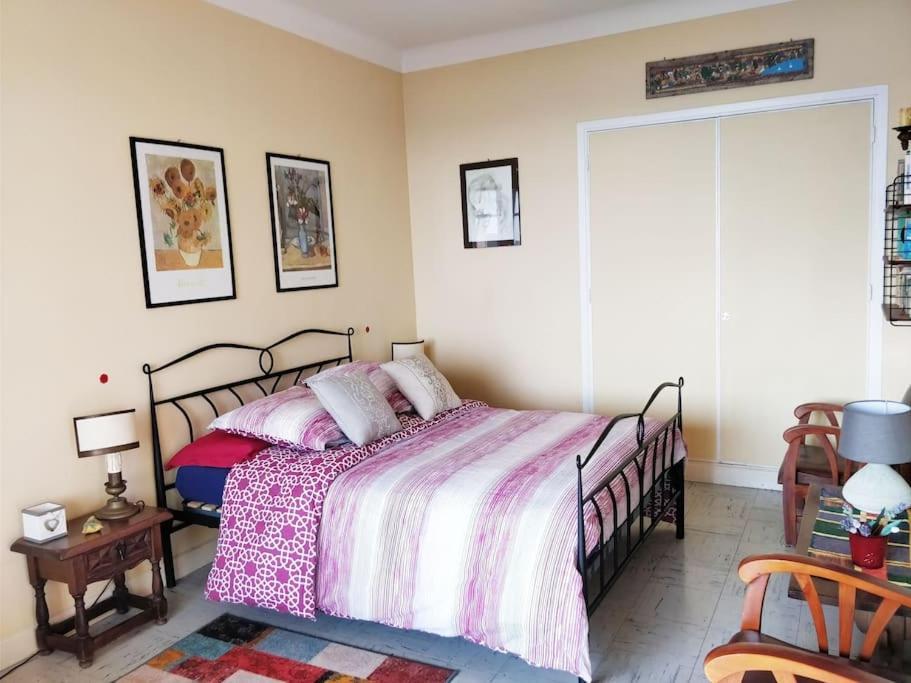 Vintage Flat On Villefranche Bay - Free Car Park Екстер'єр фото