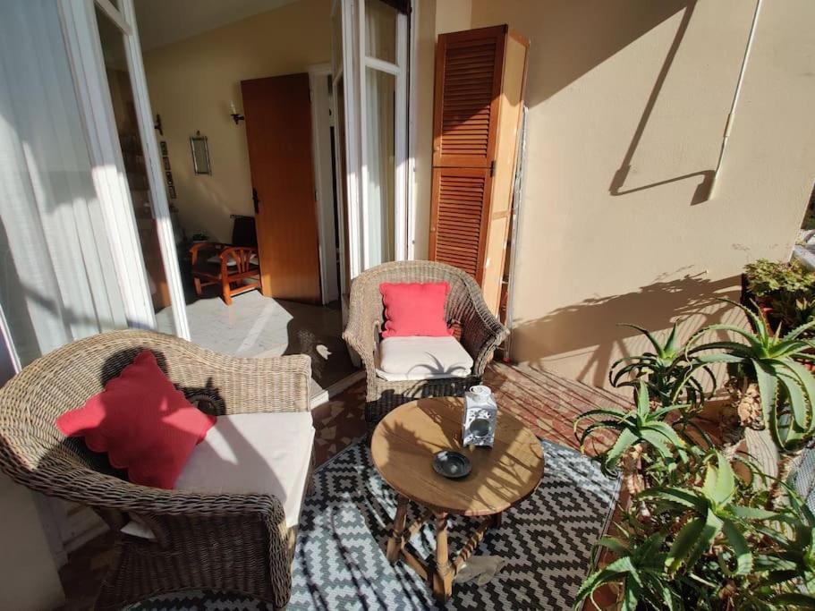 Vintage Flat On Villefranche Bay - Free Car Park Екстер'єр фото